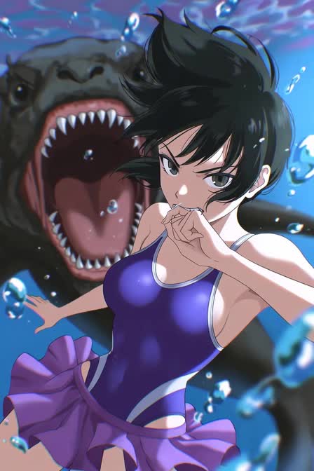 モンスターから逃げる美少女 のサムネイル