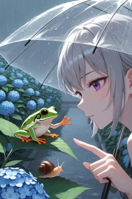 雨の中のキミみーつけた♪ のサムネイル